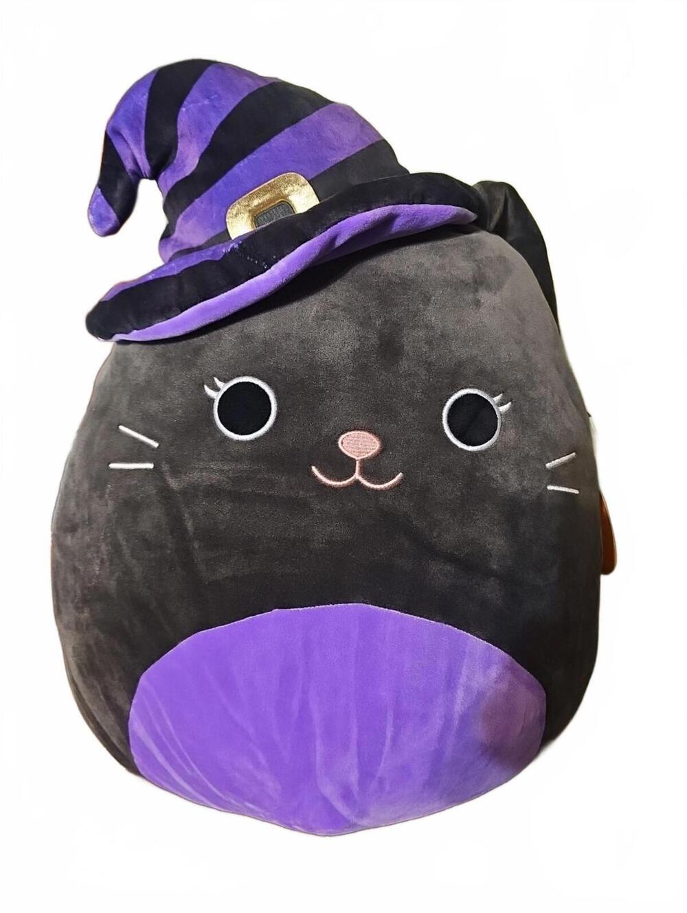 Halloween Squishmallows 2023 16” Autumn Black Cat With Witch Hat